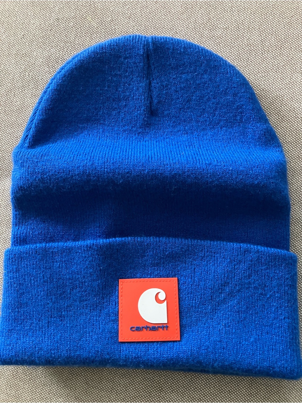 Carhartt New York Knicks NBA style Blue Cuffed Beanie with Orange Patch